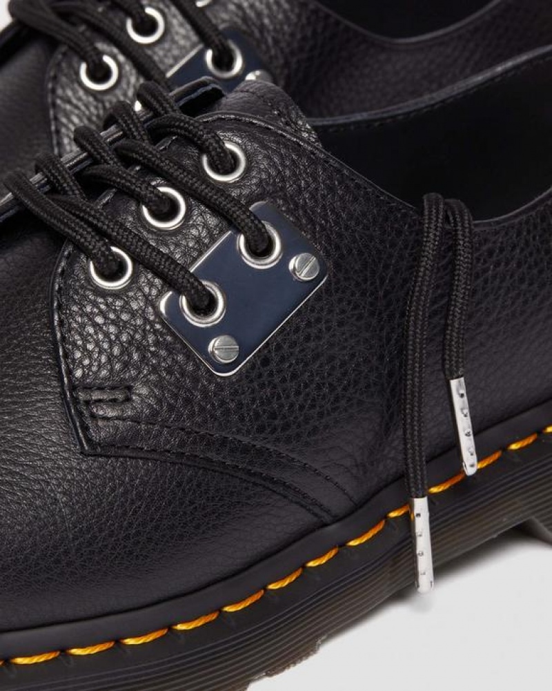 Dr Martens 1461 Varvas Plate Lunar Nahkaiset Oxford Naisten Kengät Mustat | Suomi_Dr72235