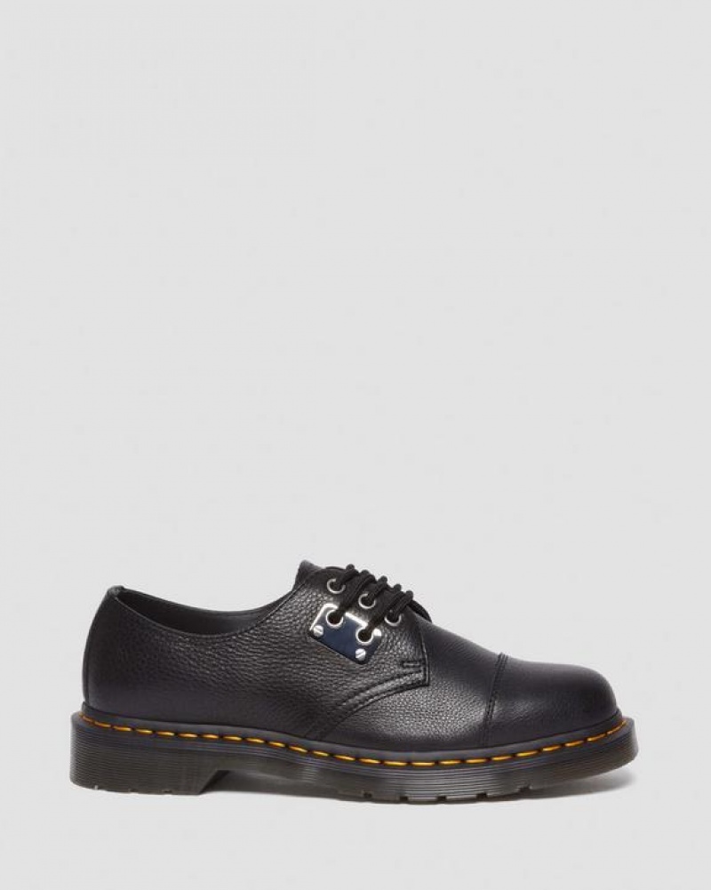 Dr Martens 1461 Varvas Plate Lunar Nahkaiset Oxford Naisten Kengät Mustat | Suomi_Dr72235