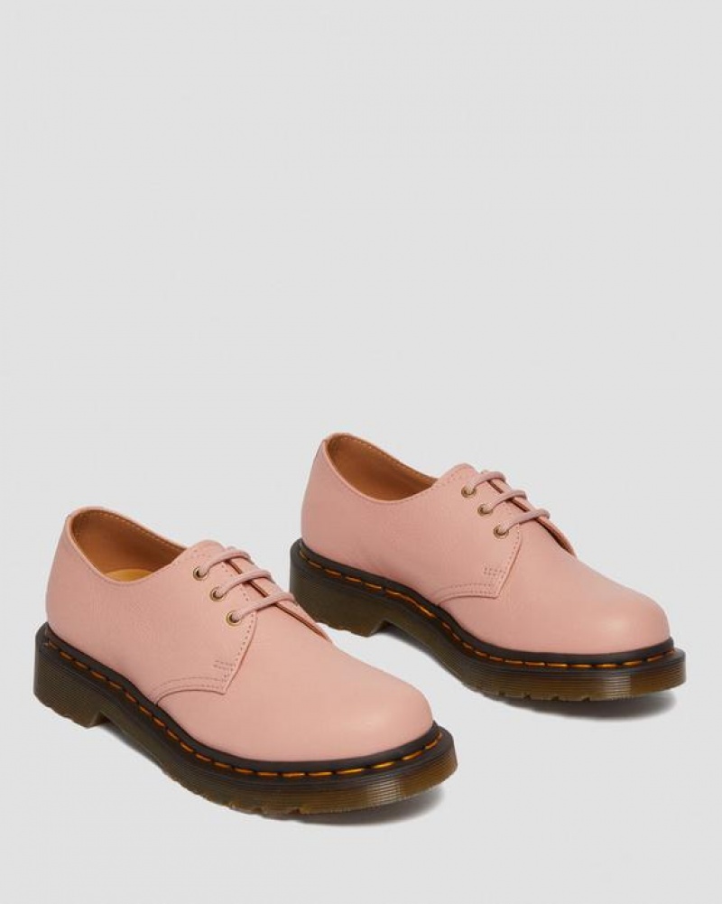 Dr Martens 1461 Women's Virginia Nahkaiset Oxford Naisten Kengät Koralli Beige | Suomi_Dr97800