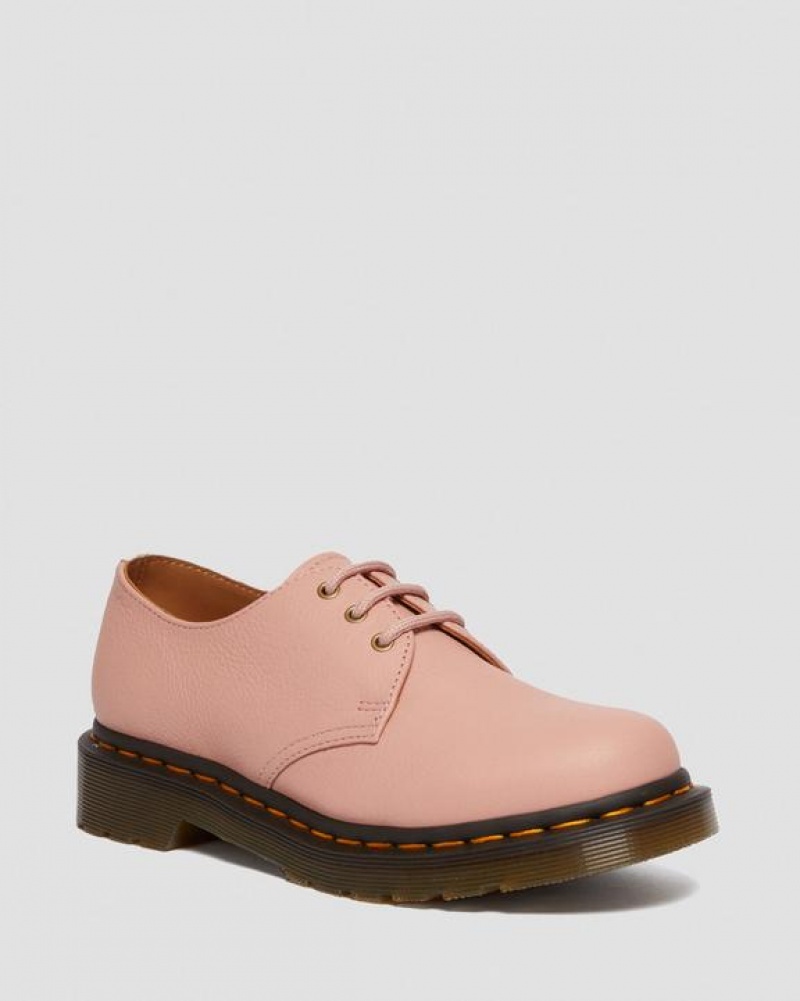 Dr Martens 1461 Women's Virginia Nahkaiset Oxford Naisten Kengät Koralli Beige | Suomi_Dr97800