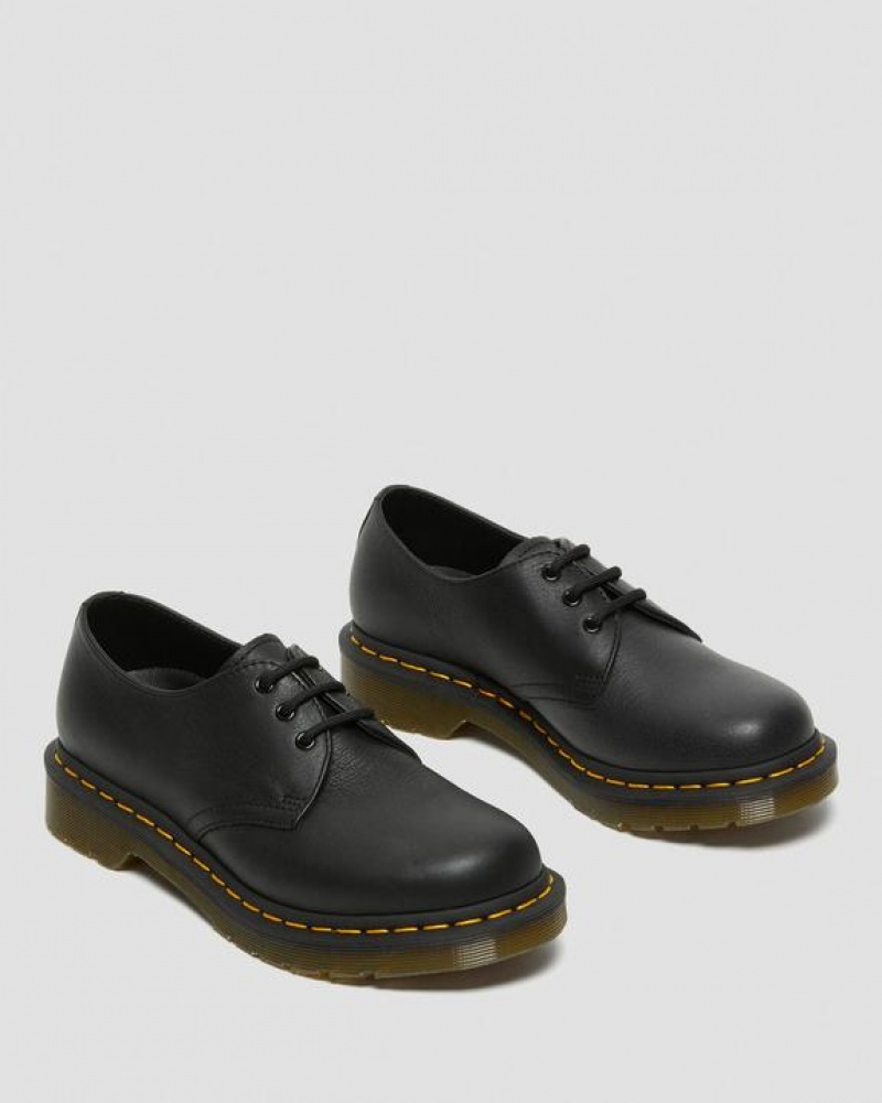 Dr Martens 1461 Women's Virginia Nahkaiset Oxford Naisten Kengät Mustat | Suomi_Dr83907