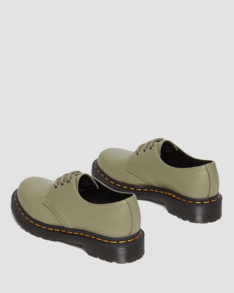 Dr Martens 1461 Women's Virginia Nahkaiset Oxford Naisten Kengät Oliivinvihreä | Suomi_Dr82620