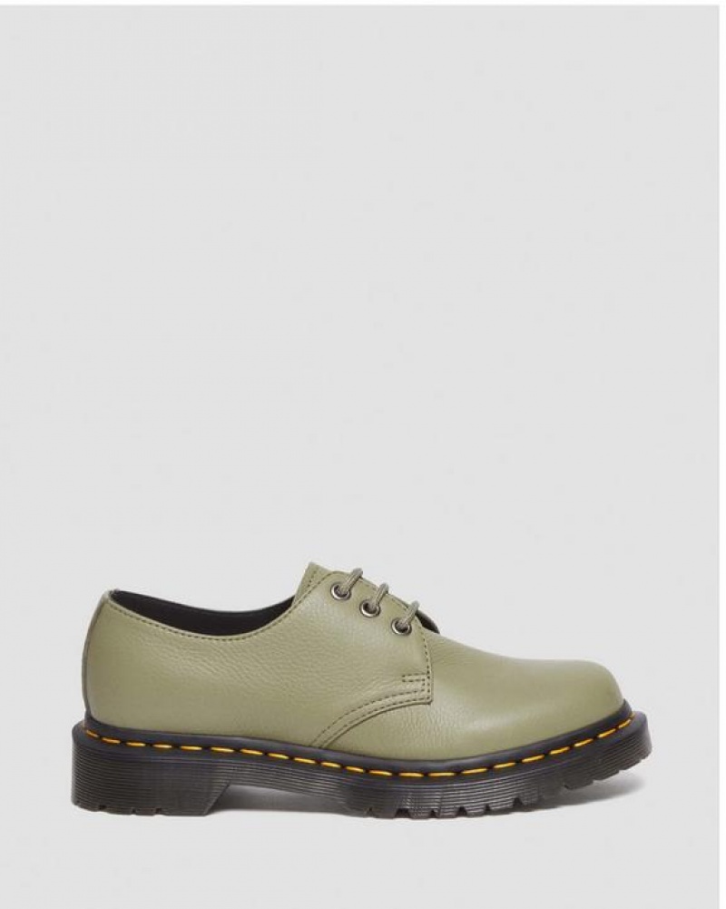 Dr Martens 1461 Women's Virginia Nahkaiset Oxford Naisten Kengät Oliivinvihreä | Suomi_Dr82620