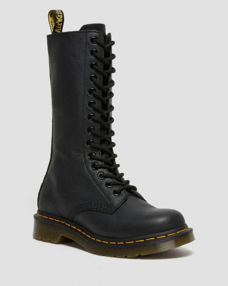 Dr Martens 1B99 Virginia Nahkaiset Mid Calf Naisten Saappaat Mustat | Suomi_Dr85488