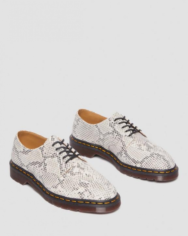 Dr Martens 2046 Snake Print Mokka Oxford Naisten Kengät Ruskea Mustat | Suomi_Dr29752