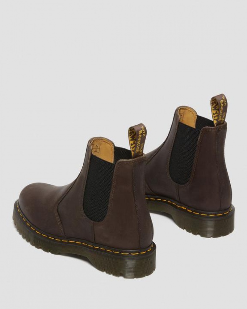 Dr Martens 2976 Bex Crazy Horse Chelsea Naisten Saappaat Tummanruskea | Suomi_Dr64207