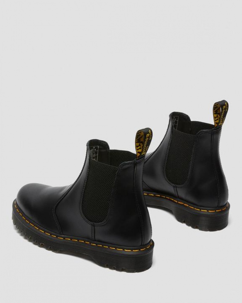 Dr Martens 2976 Bex Smooth Nahkaiset Chelsea Naisten Platform Kengät Mustat | Suomi_Dr36713