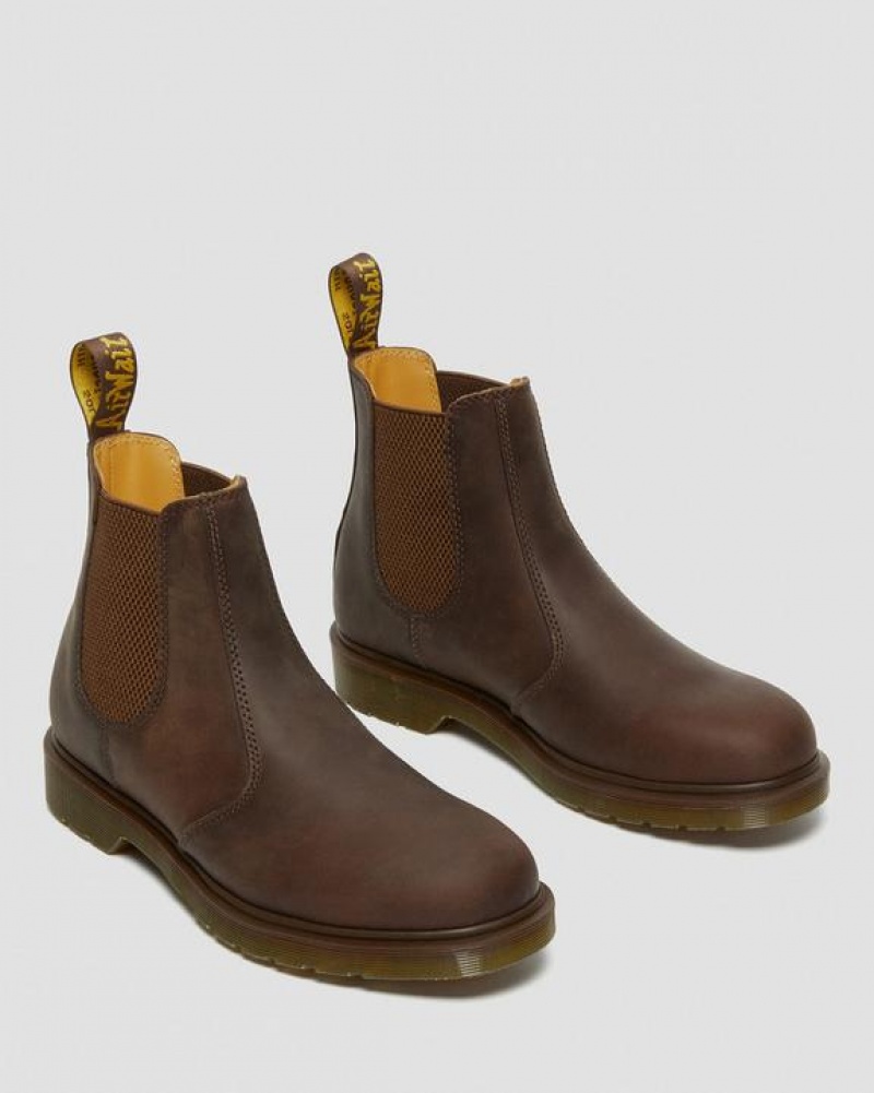 Dr Martens 2976 Crazy Horse Nahkaiset Chelsea Naisten Saappaat Ruskea | Suomi_Dr21533