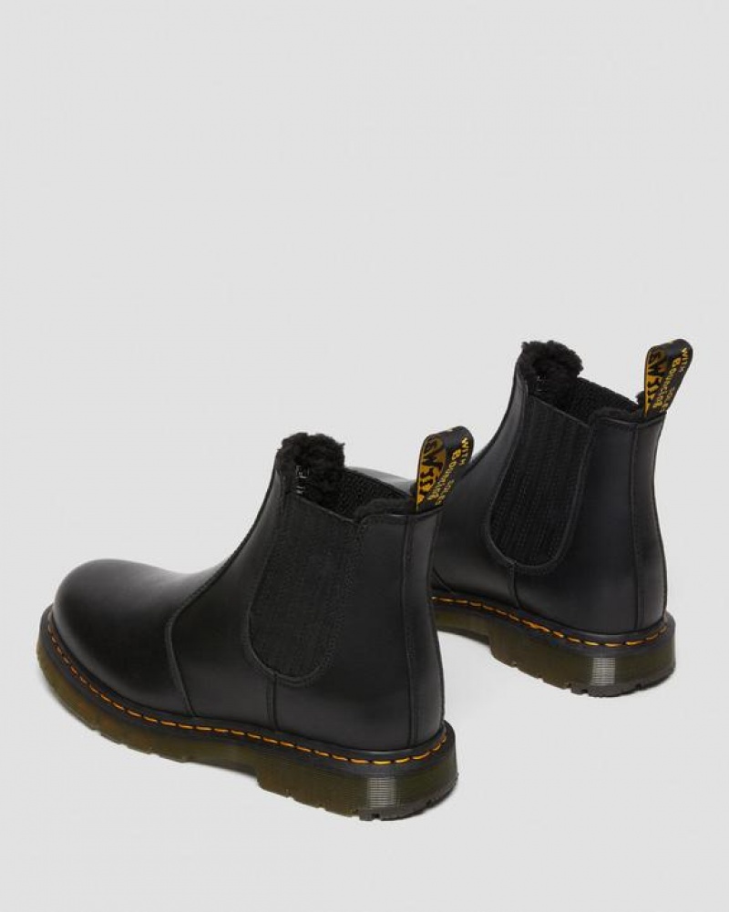 Dr Martens 2976 DM's Wintergrip Nahkaiset Chelsea Naisten Saappaat Mustat | Suomi_Dr45885