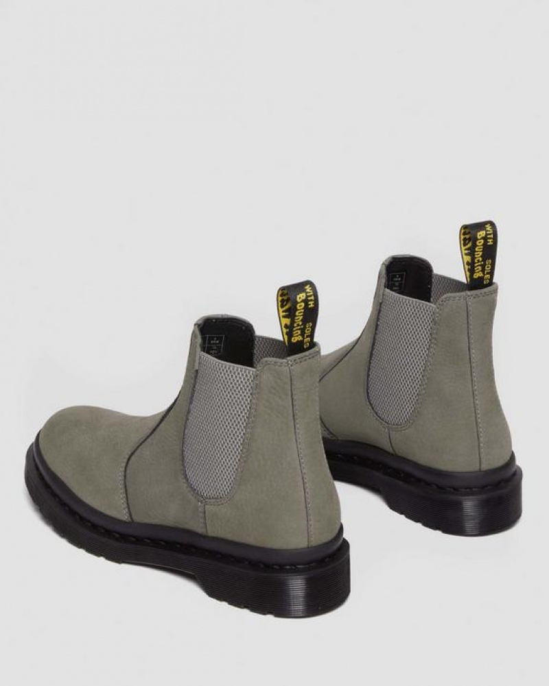 Dr Martens 2976 Milled Nubukki Chelsea Naisten Saappaat Harmaat | Suomi_Dr23195