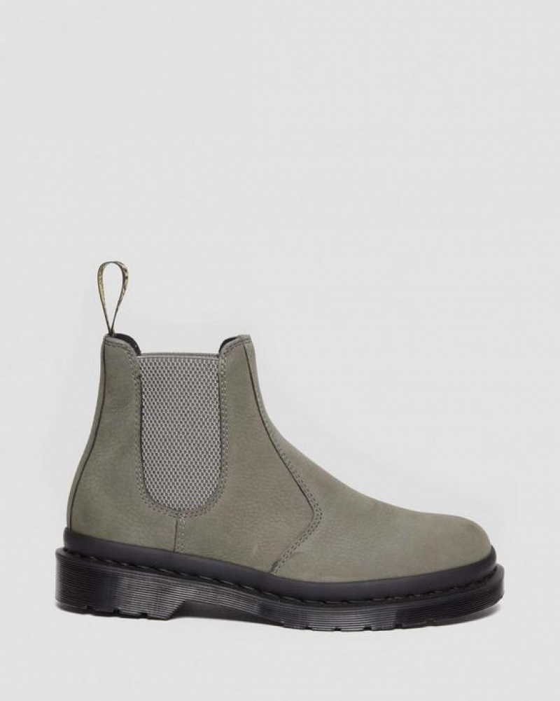 Dr Martens 2976 Milled Nubukki Chelsea Naisten Saappaat Harmaat | Suomi_Dr23195