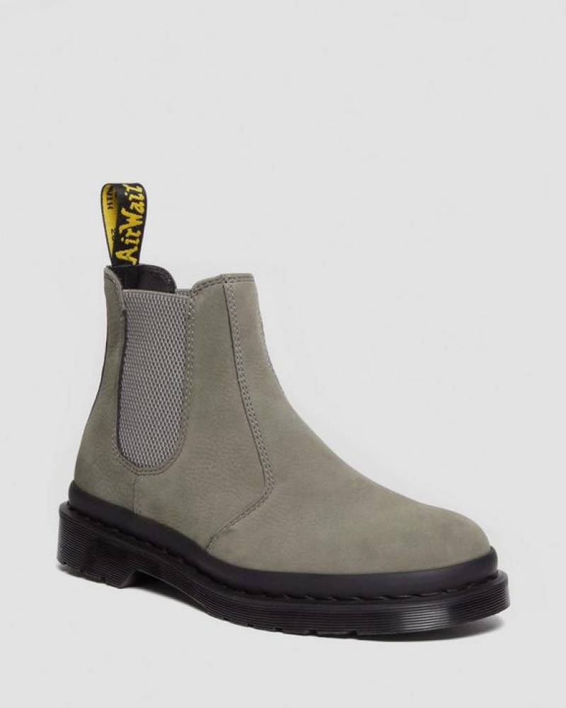 Dr Martens 2976 Milled Nubukki Chelsea Naisten Saappaat Harmaat | Suomi_Dr23195