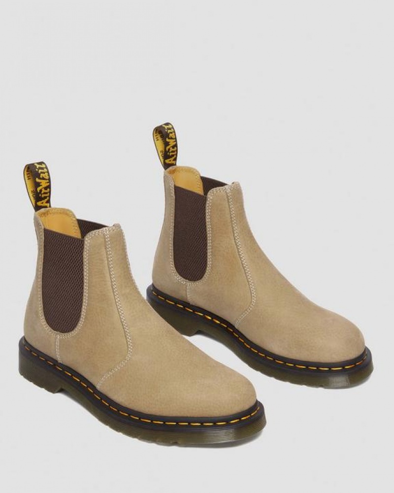 Dr Martens 2976 Tumbled Nubukki Nahkaiset Chelsea Naisten Saappaat Ruskea | Suomi_Dr77022