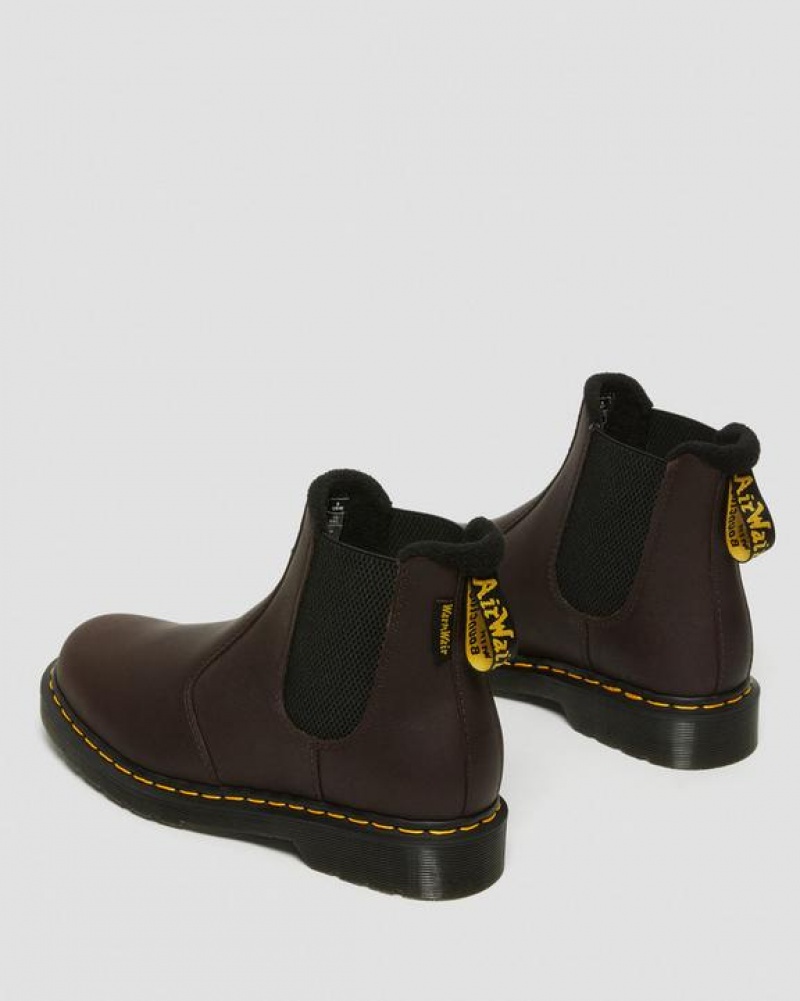 Dr Martens 2976 Warmwair Nahkaiset Chelsea Miesten Saappaat Tummanruskea | Suomi_Dr56474