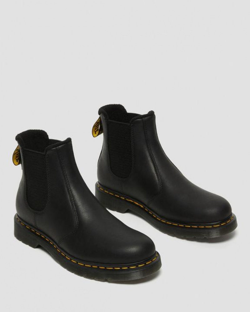 Dr Martens 2976 Warmwair Nahkaiset Chelsea Miesten Saappaat Mustat | Suomi_Dr70676