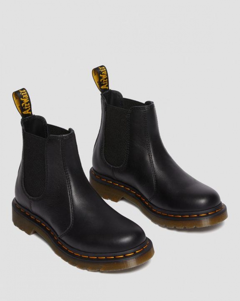 Dr Martens 2976 Women's Nahkaiset Chelsea Naisten Saappaat Mustat | Suomi_Dr84460