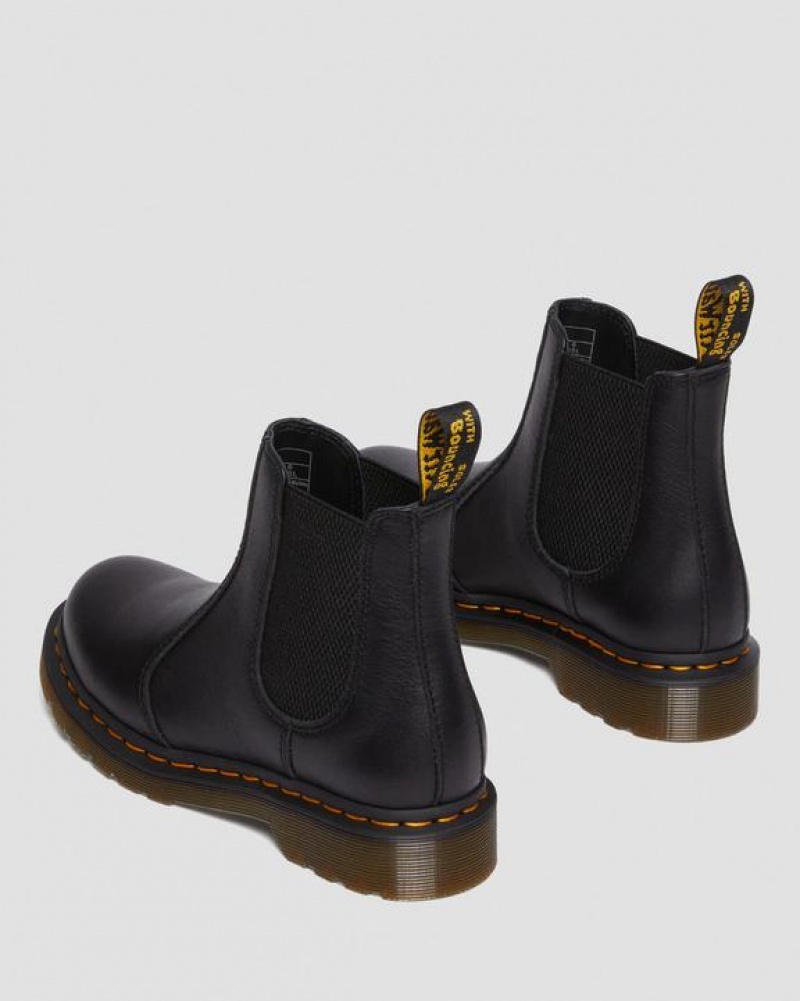 Dr Martens 2976 Women's Nahkaiset Chelsea Naisten Saappaat Mustat | Suomi_Dr84460