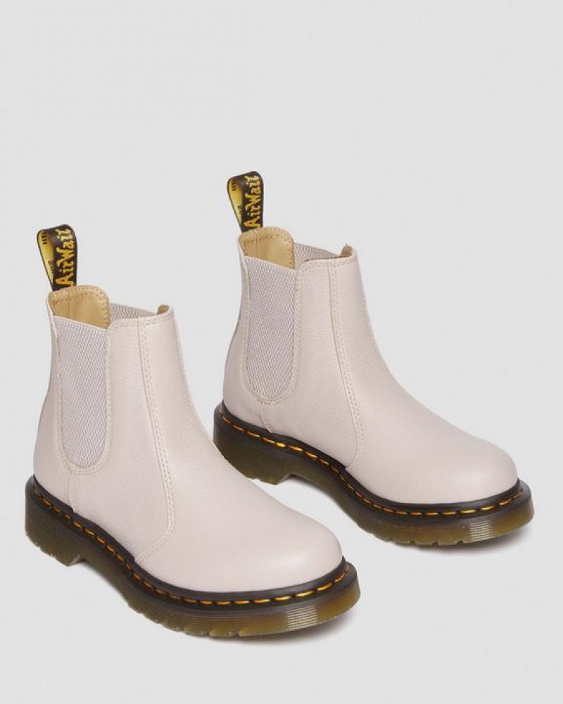 Dr Martens 2976 Women's Nahkaiset Chelsea Naisten Saappaat Harmaat Ruskea | Suomi_Dr70232