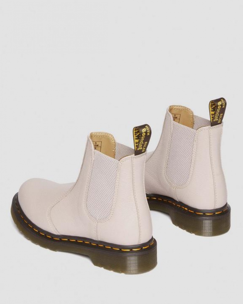 Dr Martens 2976 Women's Nahkaiset Chelsea Naisten Saappaat Harmaat Ruskea | Suomi_Dr70232