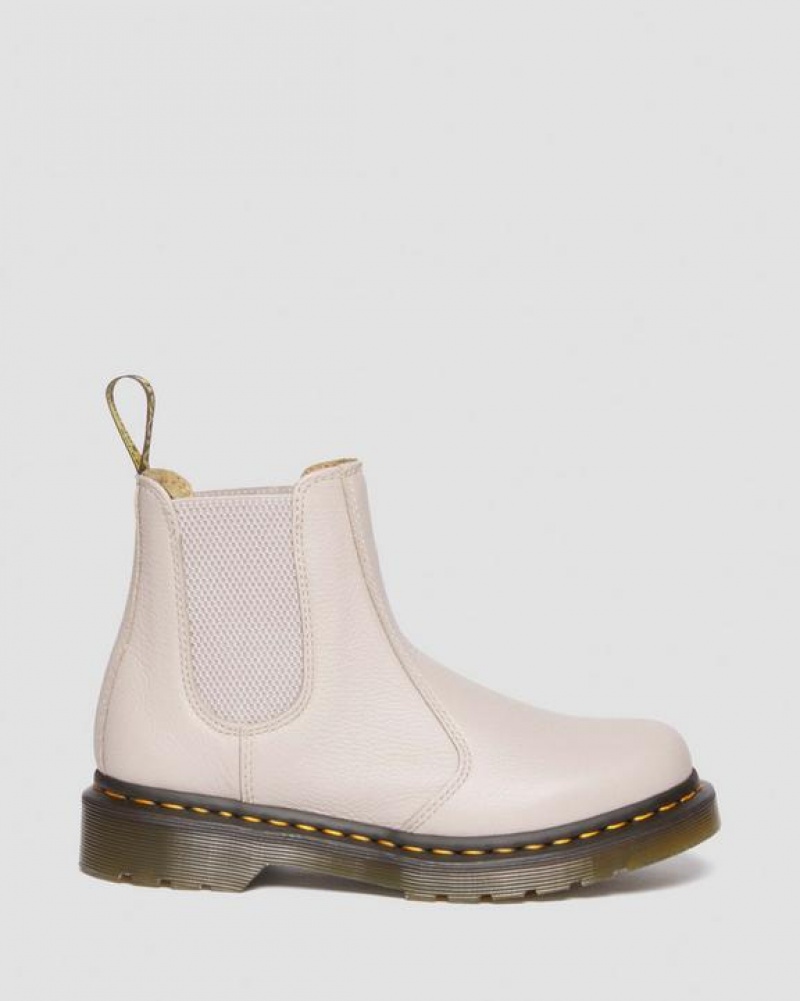 Dr Martens 2976 Women's Nahkaiset Chelsea Naisten Saappaat Harmaat Ruskea | Suomi_Dr70232