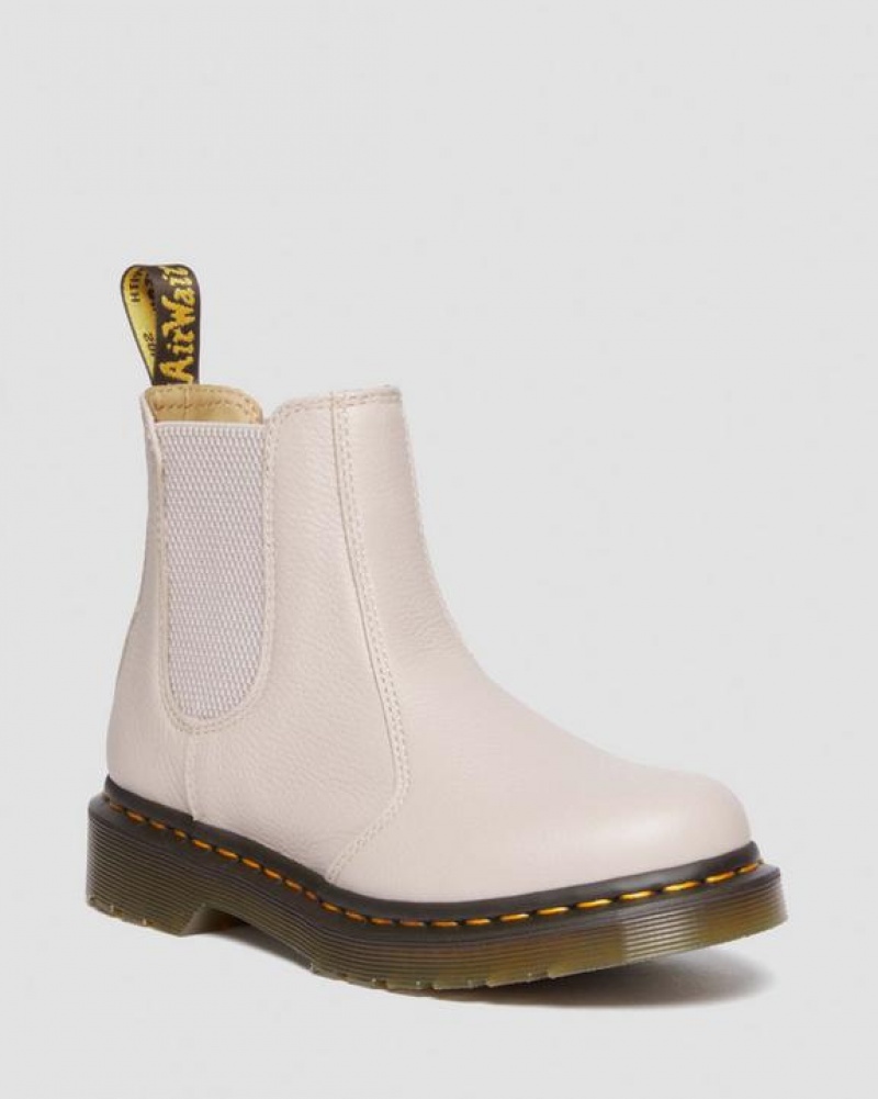 Dr Martens 2976 Women's Nahkaiset Chelsea Naisten Saappaat Harmaat Ruskea | Suomi_Dr70232