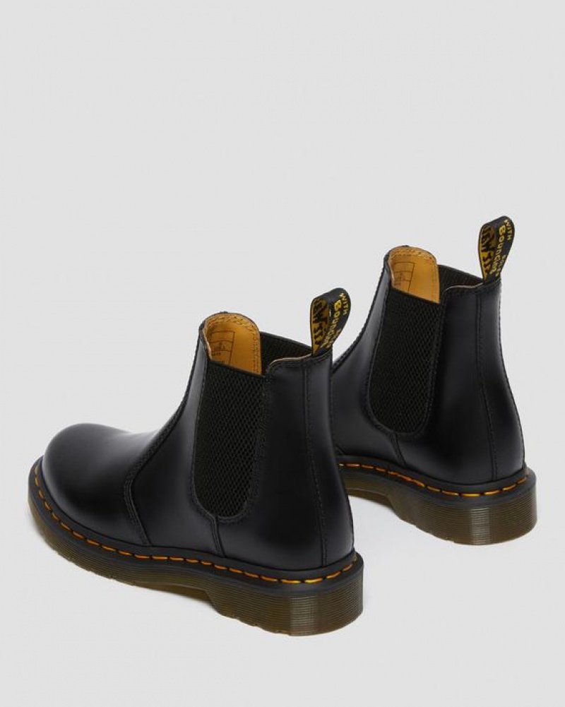 Dr Martens 2976 Women's Smooth Nahkaiset Chelsea Naisten Saappaat Mustat | Suomi_Dr77966