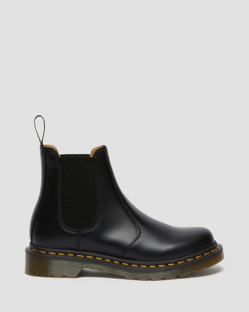 Dr Martens 2976 Women's Smooth Nahkaiset Chelsea Naisten Saappaat Mustat | Suomi_Dr77966