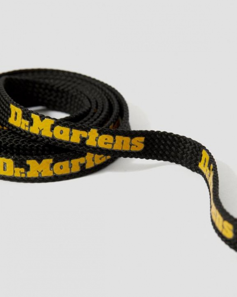 Dr Martens 55 Inch Litteät (8-10 Eye) Accessories Kengännauha Mustat Keltainen | Suomi_Dr54909