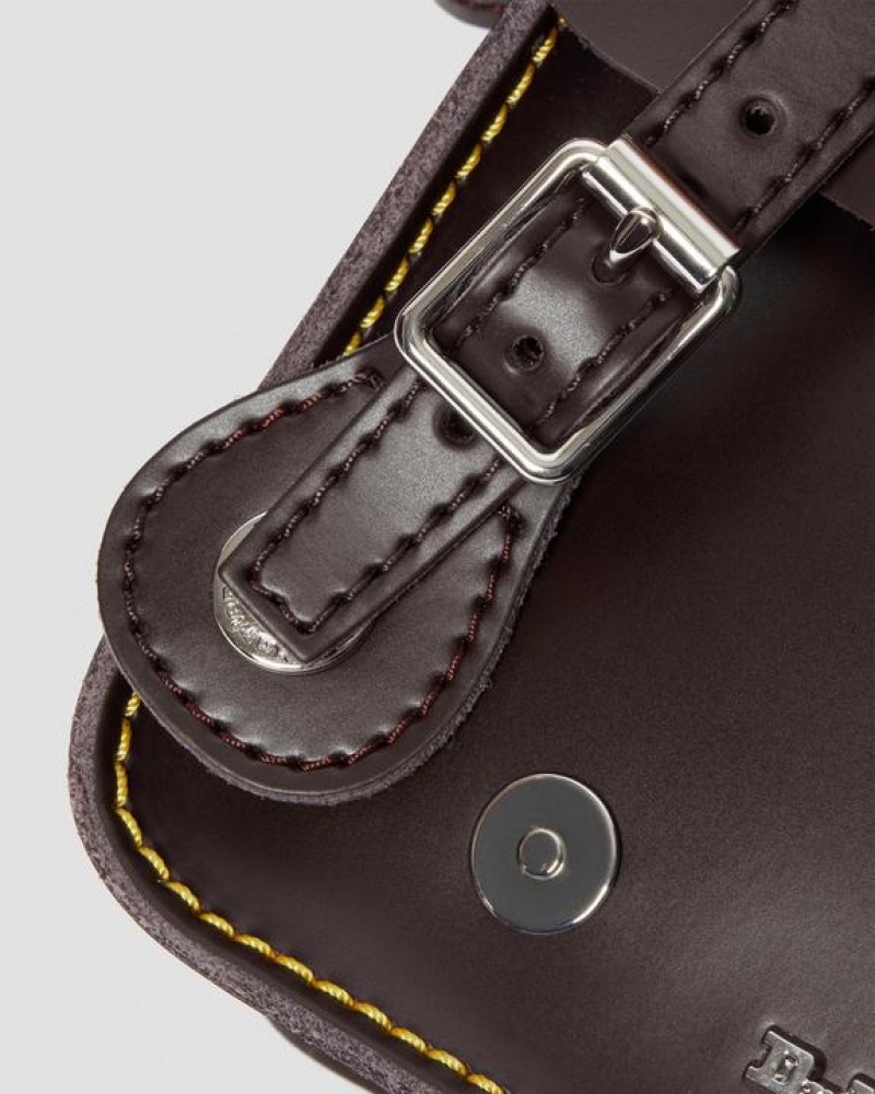 Dr Martens 7 Inch Nahkaiset Crossbody Accessories Laukut Viininpunainen | Suomi_Dr90713