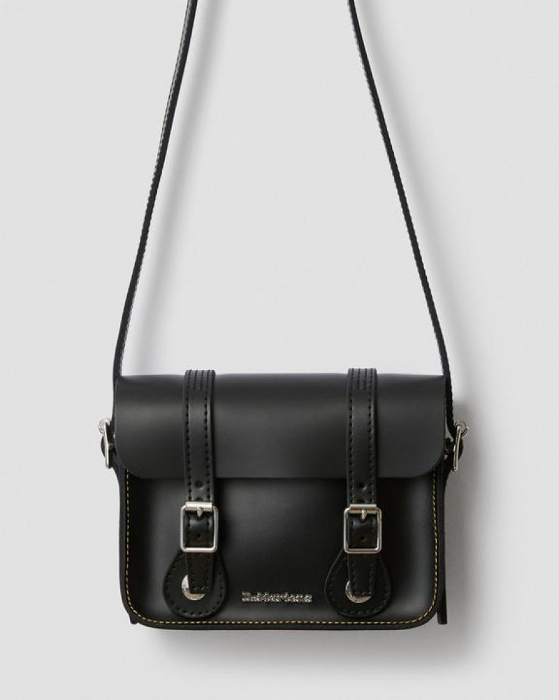 Dr Martens 7 Inch Nahkaiset Crossbody Accessories Laukut Mustat | Suomi_Dr68590