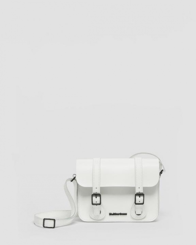 Dr Martens 7 Inch Nahkaiset Crossbody Accessories Laukut Valkoinen | Suomi_Dr73167