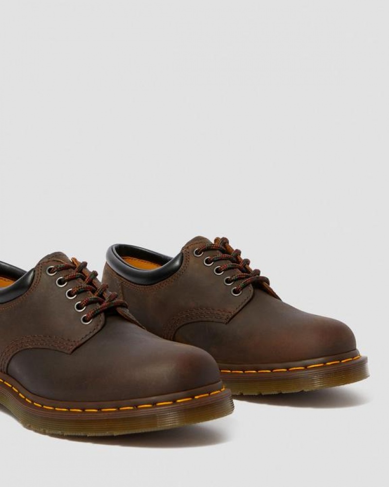 Dr Martens 8053 Crazy Horse Nahkaiset Vapaa-ajan Naisten Kengät Tummanruskea | Suomi_Dr74738