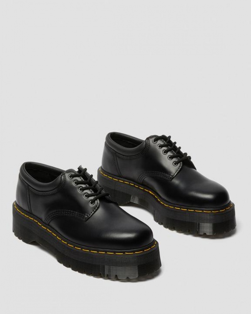 Dr Martens 8053 Nahkaiset Platform Vapaa-ajan Naisten Kengät Mustat | Suomi_Dr87410