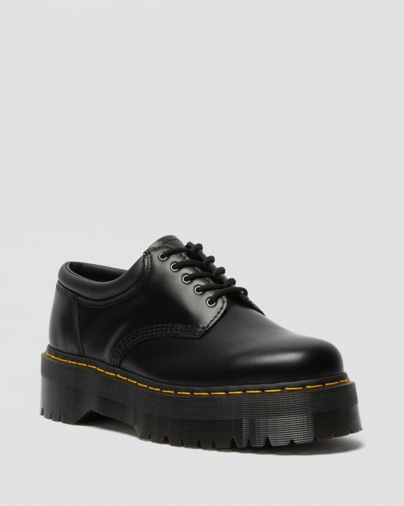 Dr Martens 8053 Nahkaiset Platform Vapaa-ajan Naisten Kengät Mustat | Suomi_Dr87410