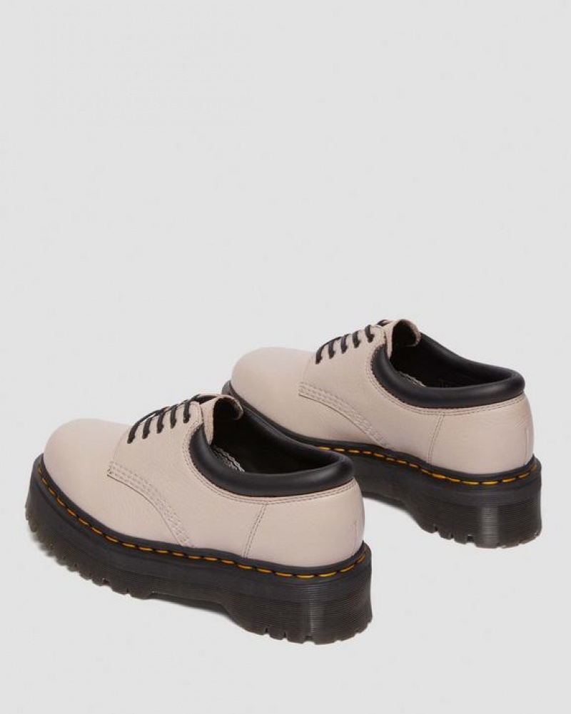 Dr Martens 8053 Pisa Nahkaiset Platform Vapaa-ajan Naisten Kengät Harmaat Ruskea | Suomi_Dr21471