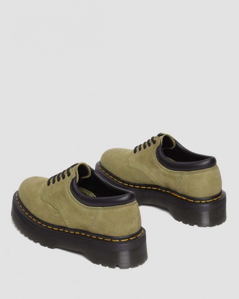 Dr Martens 8053 Tumbled Nubukki Nahkaiset Vapaa-ajan Miesten Kengät Oliivinvihreä | Suomi_Dr28300