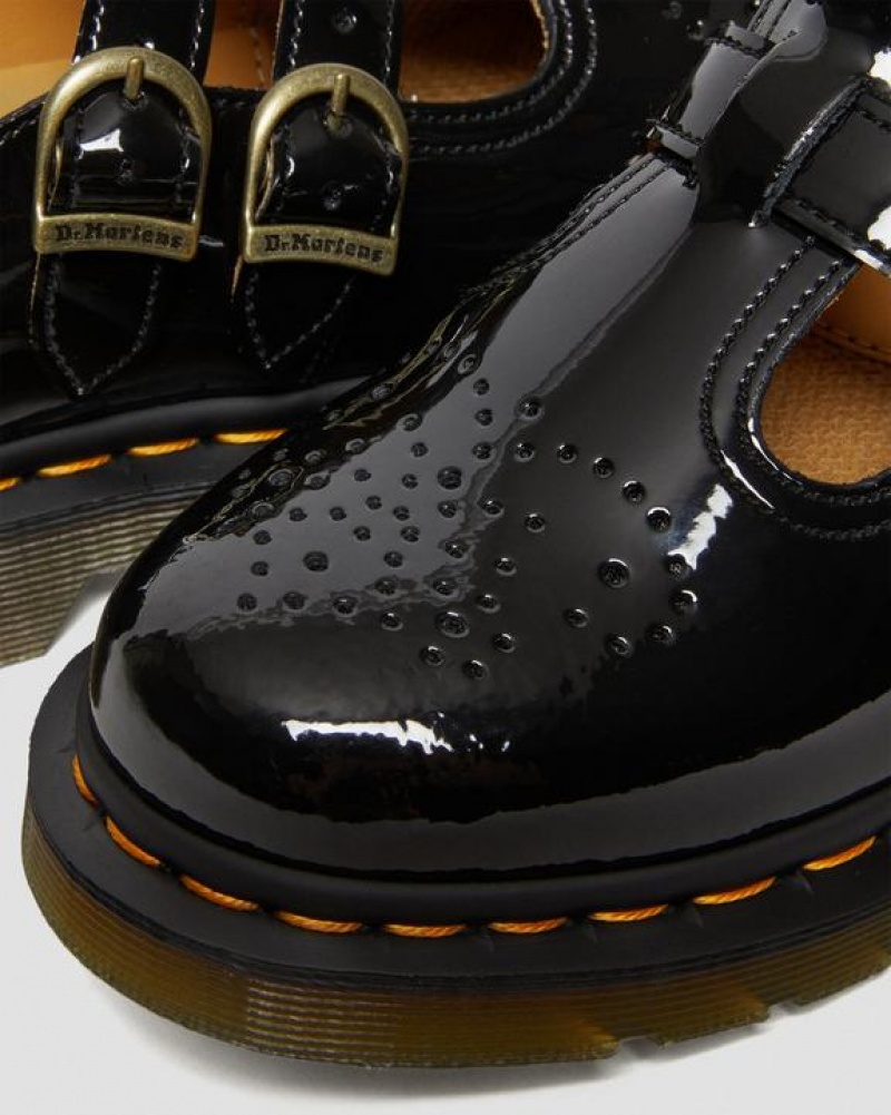 Dr Martens 8065 Kiiltonahka Nahkaiset Mary Jane Naisten Kengät Mustat | Suomi_Dr77851