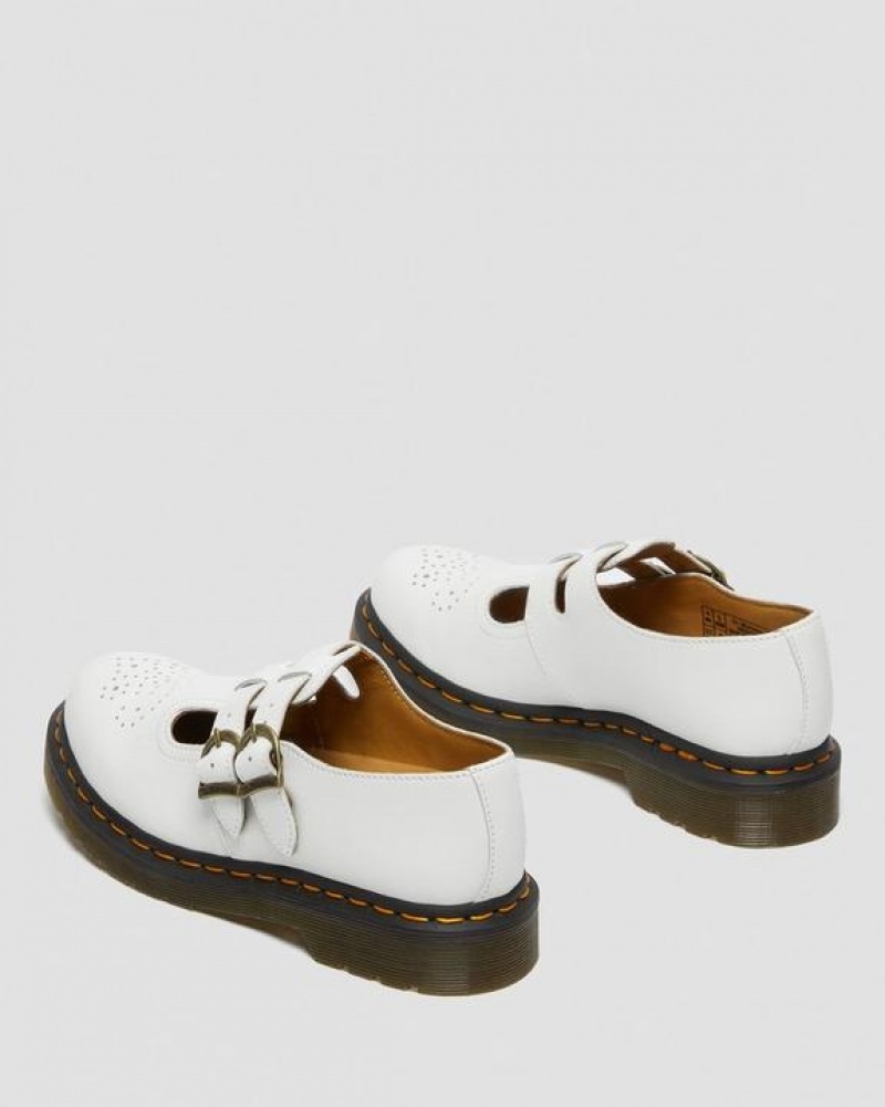 Dr Martens 8065 Smooth Nahkaiset Mary Jane Naisten Kengät Valkoinen | Suomi_Dr33623