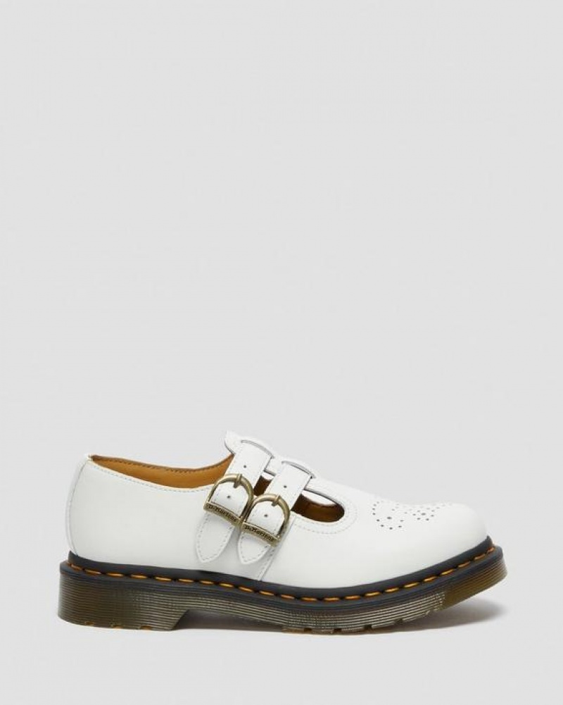 Dr Martens 8065 Smooth Nahkaiset Mary Jane Naisten Kengät Valkoinen | Suomi_Dr33623