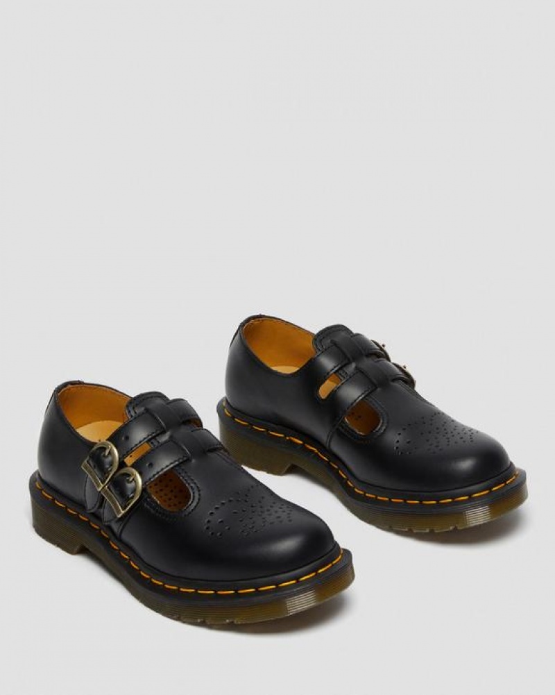 Dr Martens 8065 Smooth Nahkaiset Mary Jane Naisten Kengät Mustat | Suomi_Dr86684