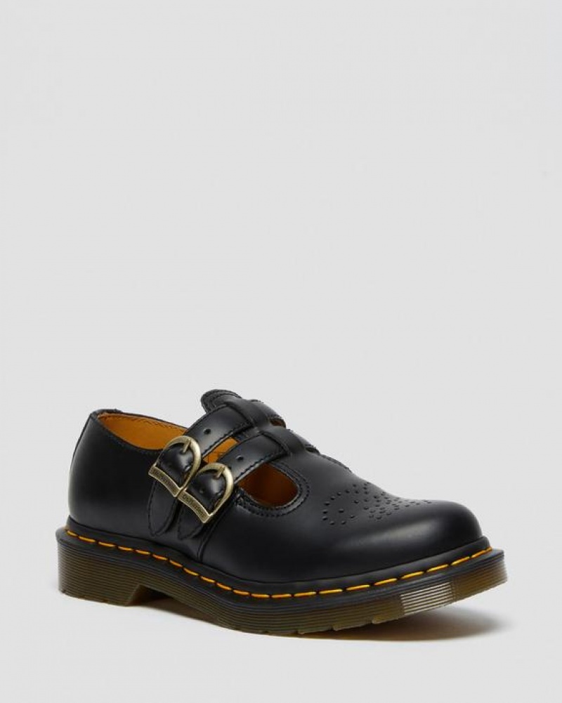 Dr Martens 8065 Smooth Nahkaiset Mary Jane Naisten Kengät Mustat | Suomi_Dr86684