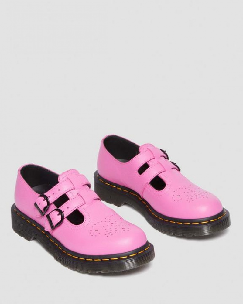 Dr Martens 8065 Virginia Nahkaiset Mary Jane Naisten Kengät Pinkki | Suomi_Dr67737