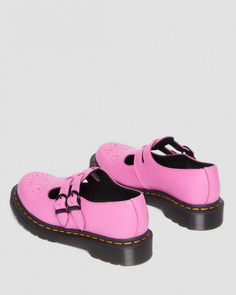 Dr Martens 8065 Virginia Nahkaiset Mary Jane Naisten Kengät Pinkki | Suomi_Dr67737