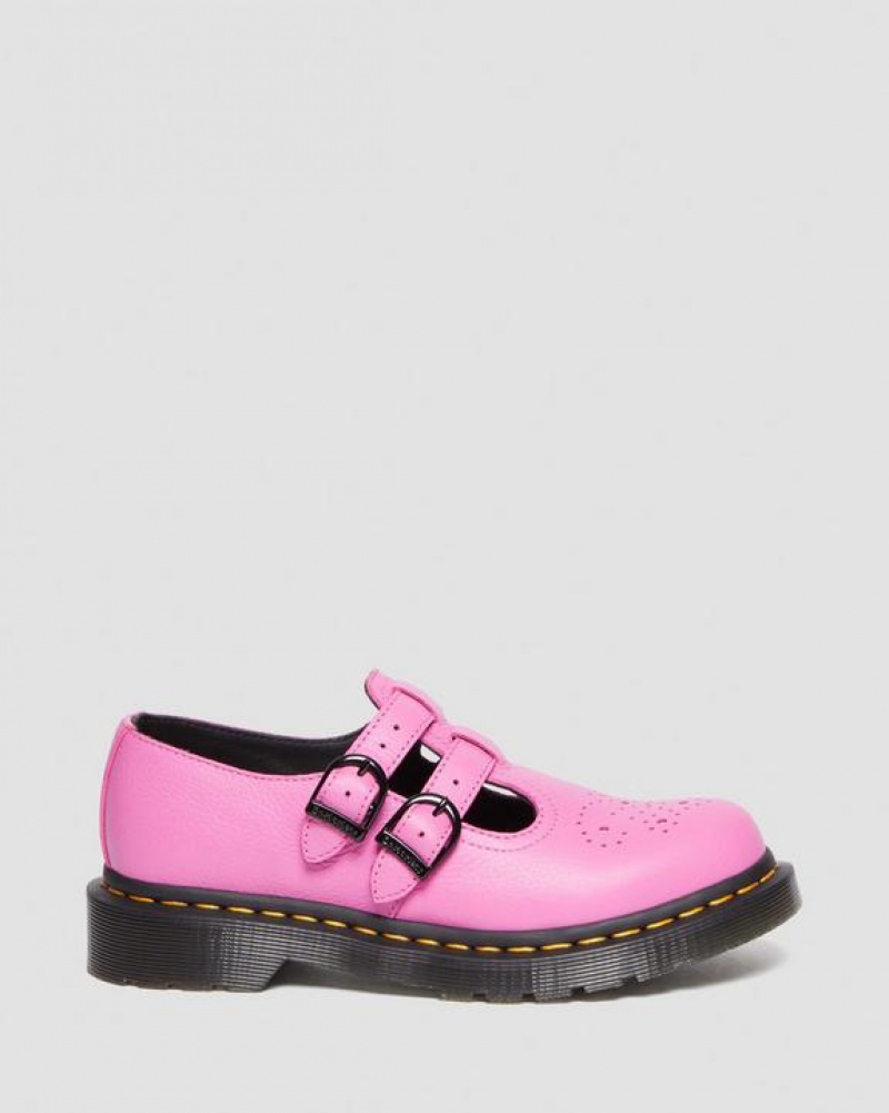 Dr Martens 8065 Virginia Nahkaiset Mary Jane Naisten Kengät Pinkki | Suomi_Dr67737