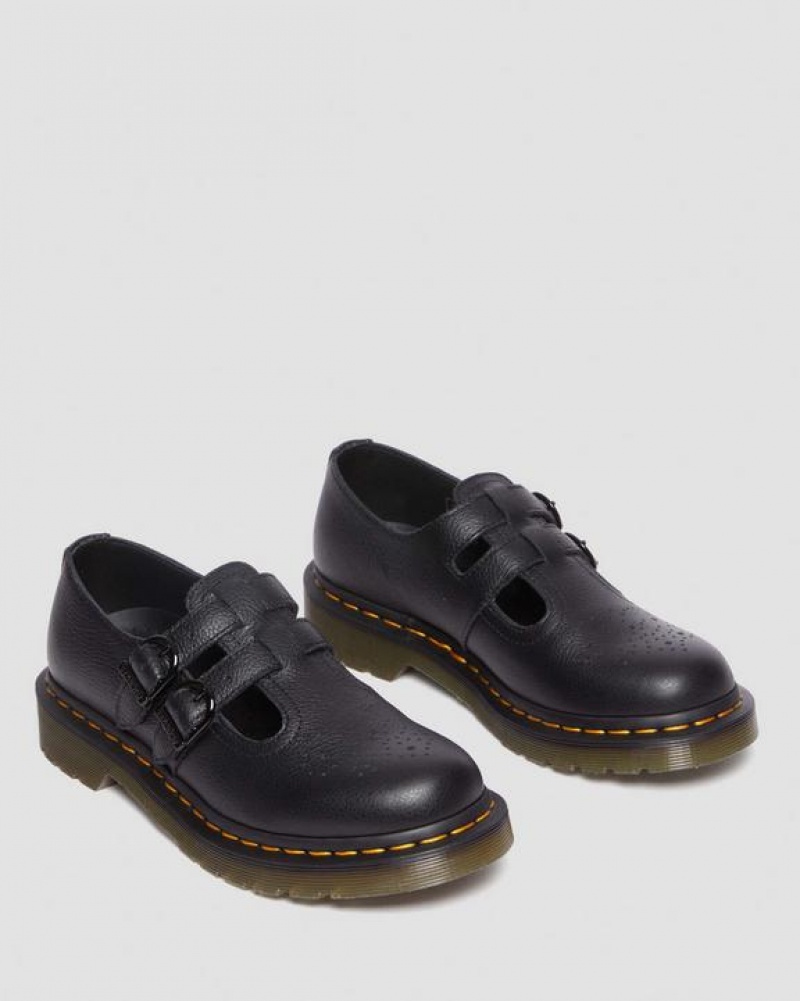 Dr Martens 8065 Virginia Nahkaiset Mary Jane Naisten Kengät Mustat | Suomi_Dr66288