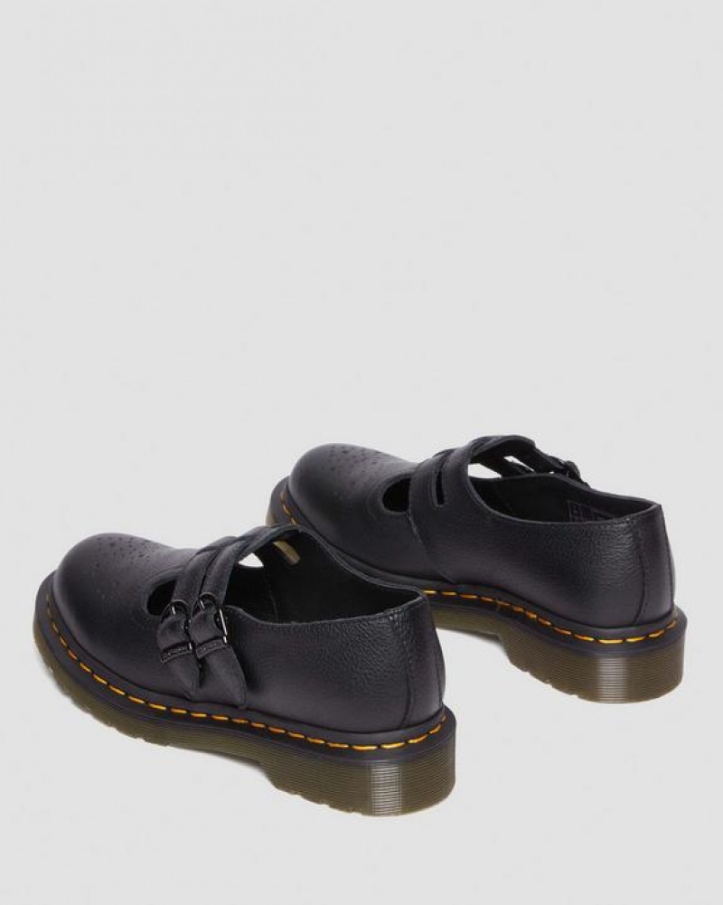 Dr Martens 8065 Virginia Nahkaiset Mary Jane Naisten Kengät Mustat | Suomi_Dr66288