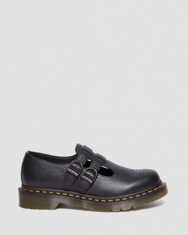 Dr Martens 8065 Virginia Nahkaiset Mary Jane Naisten Kengät Mustat | Suomi_Dr66288