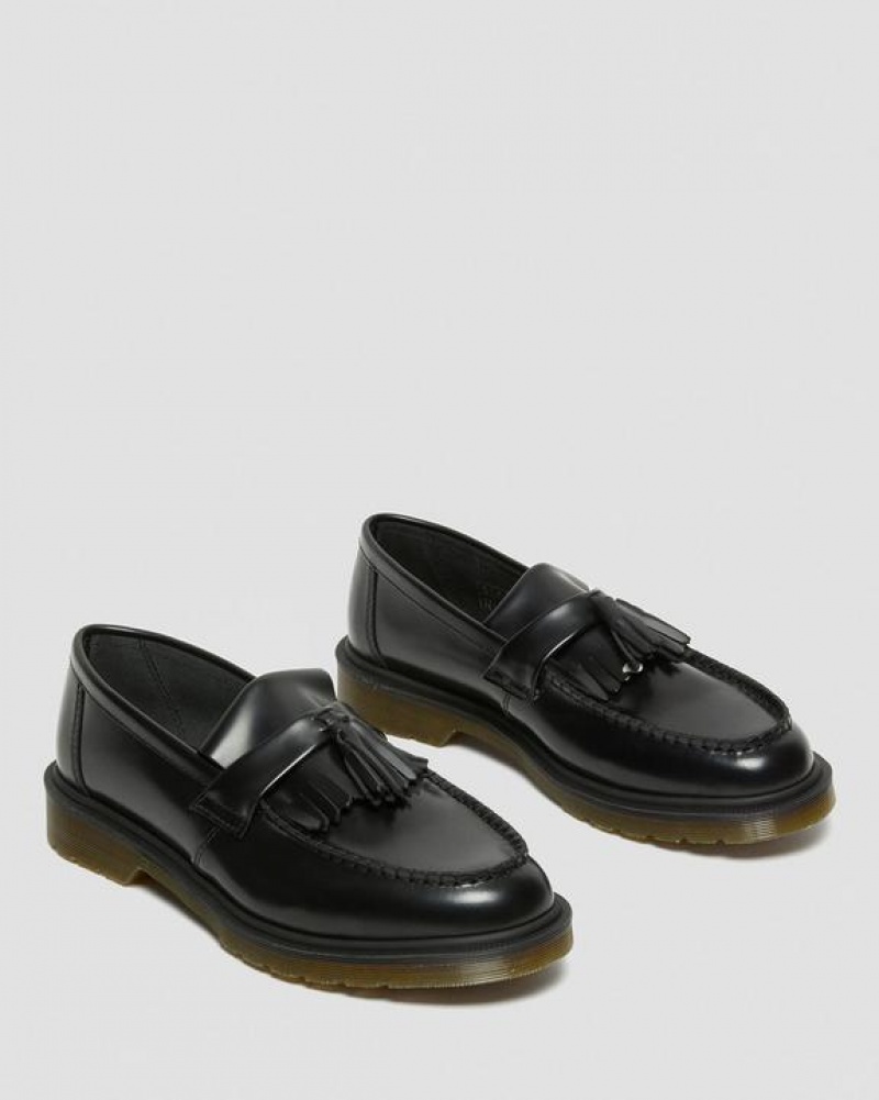 Dr Martens Adrian Smooth Nahkaiset Tassel Loafers Naisten Kengät Mustat | Suomi_Dr24522