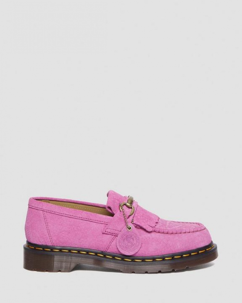 Dr Martens Adrian Snaffle Repello Emboss Mokka Kiltie Miesten Kengät Pinkki | Suomi_Dr59063