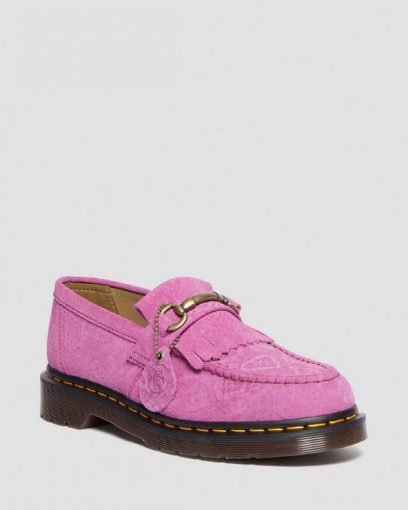 Dr Martens Adrian Snaffle Repello Emboss Mokka Kiltie Miesten Kengät Pinkki | Suomi_Dr59063